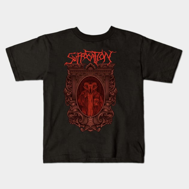 Suffocation metalhead Kids T-Shirt by wiswisna